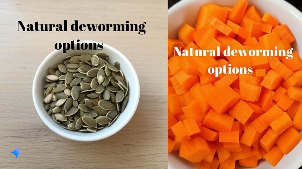 A bowl of pumpkin seeds and carrots